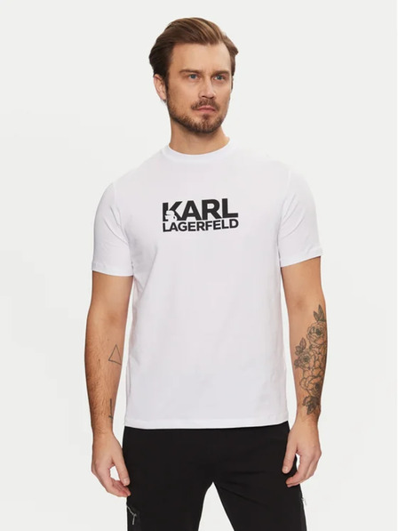 Karl Lagerfeld Tricou alb pentru bărbați 551235 Karl Lagerfeld