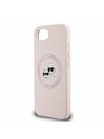 Karl Lagerfeld Karl Lagerfeld Liquid Silicone K&CH Heads MagSafe Carcasă Spate pentru iPhone 16e Roz
