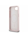 Karl Lagerfeld Karl Lagerfeld Liquid Silicone K&CH Heads MagSafe Carcasă Spate pentru iPhone 16e Roz