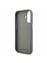 Karl Lagerfeld Karl Lagerfeld Grained PU K&CH Heads Carcasă Spate pentru iPhone 16 Gri