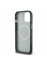 Karl Lagerfeld Karl Lagerfeld IML K&CH Heads Repeated Logo MagSafe Carcasă Spate pentru iPhone 15 Negru