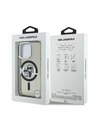 Karl Lagerfeld Karl Lagerfeld IML Glitter Karl and Choupette Sketch MagSafe Carcasă Spate pentru iPhone 15 Pro Negru