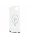Karl Lagerfeld Karl Lagerfeld Ringstand Karl and Choupette MagSafe Carcasă Spate pentru iPhone 16e Alb