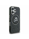 Karl Lagerfeld Karl Lagerfeld IML K&CH Heads Repeated Logo MagSafe Carcasă Spate pentru iPhone 16 Negru