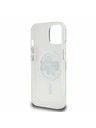 Karl Lagerfeld Karl Lagerfeld IML Sclipici Karl and Choupette Sketch MagSafe Carcasă spate pentru iPhone 15 Transparent