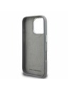 Karl Lagerfeld Karl Lagerfeld Piele granulată PU K&CH Heads Carcasă spate pentru iPhone 16 Pro Max Grey
