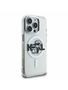 Karl Lagerfeld Karl Lagerfeld IML Sclipici Karl and Choupette Sketch MagSafe Carcasă spate pentru iPhone 15 Pro Max Transparent