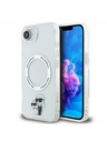 Karl Lagerfeld Karl Lagerfeld IML Karl and Choupette MagSafe Carcasă spate pentru iPhone 16e Transparent
