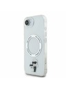 Karl Lagerfeld Karl Lagerfeld IML Karl and Choupette MagSafe Carcasă spate pentru iPhone 16e Transparent