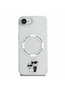 Karl Lagerfeld Karl Lagerfeld IML Karl and Choupette MagSafe Carcasă spate pentru iPhone 16e Transparent