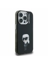 Karl Lagerfeld Karl Lagerfeld IML Acuarelă Karl Carcasă spate pentru iPhone 15 Pro Max Black