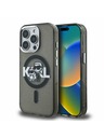 Karl Lagerfeld Karl Lagerfeld IML Sclipici Karl and Choupette Sketch MagSafe Carcasă spate pentru iPhone 15 Pro Max Black