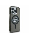 Karl Lagerfeld Karl Lagerfeld IML Sclipici Karl and Choupette Sketch MagSafe Carcasă spate pentru iPhone 15 Pro Max Black