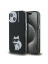 Karl Lagerfeld Karl Lagerfeld IML Acuarelă Choupette Carcasă spate pentru iPhone 15 Black