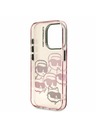 Karl Lagerfeld Karl Lagerfeld IML Multi K&CH Heads Carcasă spate pentru iPhone 15 Pro Max Pink