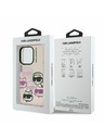 Karl Lagerfeld Karl Lagerfeld IML Multi K&CH Heads Carcasă spate pentru iPhone 15 Pro Max Pink