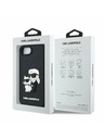 Karl Lagerfeld Karl Lagerfeld 3D Cauciuc Karl and Choupette Carcasă spate pentru iPhone 16e Black