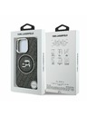 Karl Lagerfeld Karl Lagerfeld IML K&CH Heads Repeated Logo MagSafe Carcasă spate pentru iPhone 15 Pro Black