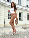 Edoti Pantaloni eleganți - maro