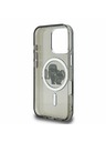 Karl Lagerfeld Carcasă spate Karl Lagerfeld IML Glitter Karl and Choupette Sketch MagSafe pentru iPhone 16 Pro Negru