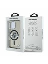 Karl Lagerfeld Carcasă spate Karl Lagerfeld IML Glitter Karl and Choupette Sketch MagSafe pentru iPhone 16 Pro Negru