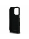 Karl Lagerfeld Carcasă spate Karl Lagerfeld Grained PU K&CH Heads pentru iPhone 16 Pro Max Negru