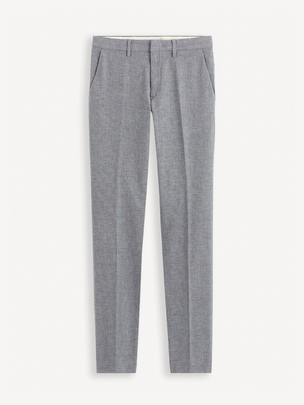 Celio Pantaloni chino gri pentru bărbați Celio Gosi