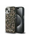 Karl Lagerfeld Karl Lagerfeld IML Leopard MagSafe Carcasă spate pentru iPhone 15 Brown