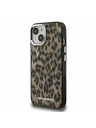 Karl Lagerfeld Karl Lagerfeld IML Leopard MagSafe Carcasă spate pentru iPhone 15 Brown