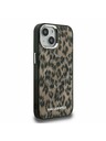 Karl Lagerfeld Karl Lagerfeld IML Leopard MagSafe Carcasă spate pentru iPhone 15 Brown
