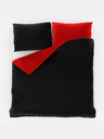 Kvalitex Lenjerie de pat din satin LUXURY COLLECTION 1+2, 220x200, 70x90cm roșu / negru Kvalitex