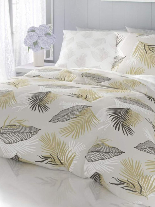 Kvalitex Lenjerie de pat franceză din bumbac DELUX 240x220, 70x90cm SANEL gri