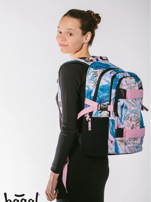 BAAGL  BAAGL 3 SET Skate Leafs: rucsac, penar, geantă BAAGL