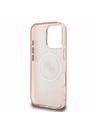 Karl Lagerfeld Karl Lagerfeld IML K&CH Heads Repetat Logo MagSafe Carcasă spate pentru iPhone 16 Pro Roz