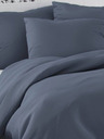 Kvalitex LUXURY COLLECTION 1+2 lenjerie franceză satinată, 200x200, 70x90cm gri închis