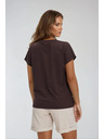 Moodo Tricou din bumbac pentru femei Moodo – maro