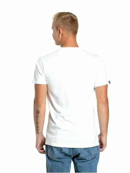 Meatfly Meatfly tricou pentru bărbați Logex White | Alb | Mărime S | 100% bumbac