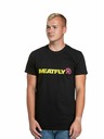 Meatfly Meatfly tricou pentru bărbați Logex Lime/Black | Galben | Mărime S | 100% bumbac