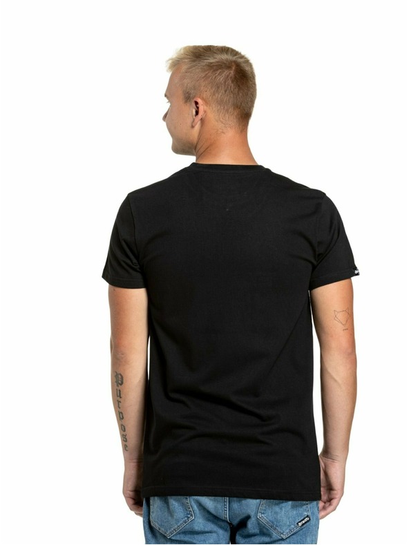 Meatfly Meatfly tricou pentru bărbați Logex Lime/Black | Galben | Mărime S | 100% bumbac