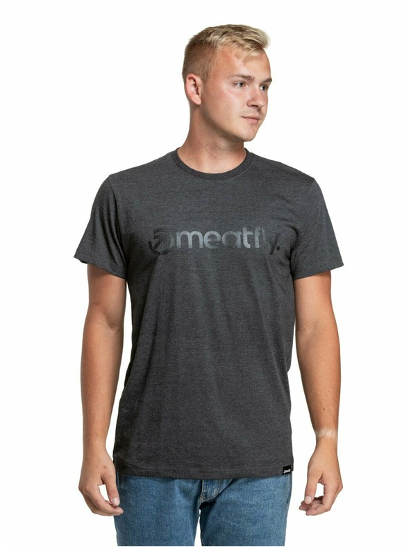 Meatfly Pachet de tricouri pentru bărbați Meatfly MF Logo Multipack Charcoal Heather/Olive/Navy Heather | Gri