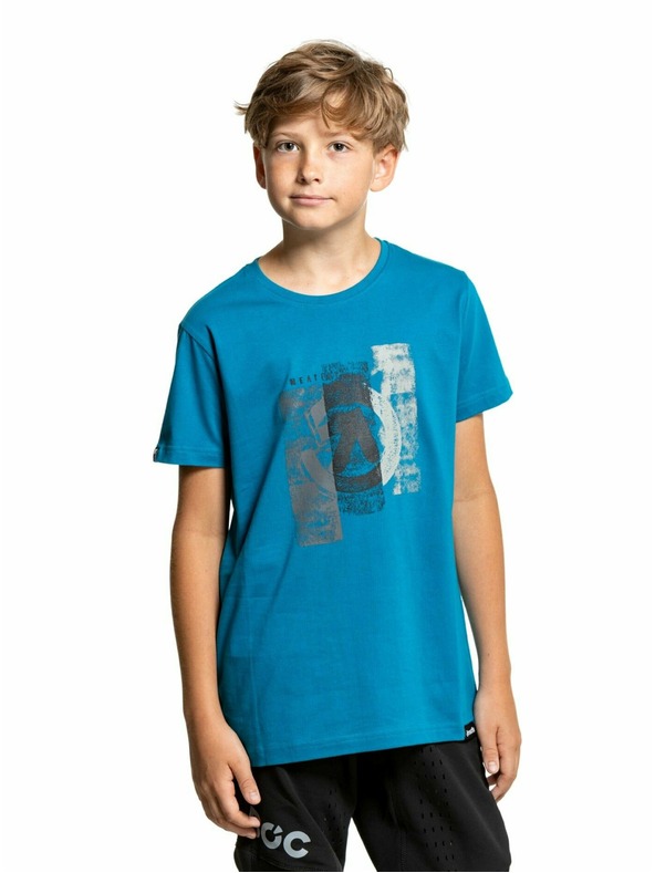 Meatfly Meatfly tricou pentru copii Artee Funky Blue | Albastru | Mărimea 158 | 100% bumbac