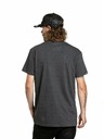 Meatfly Meatfly tricou pentru bărbați Revital Black/Charcoal Heather | Negru | Mărime