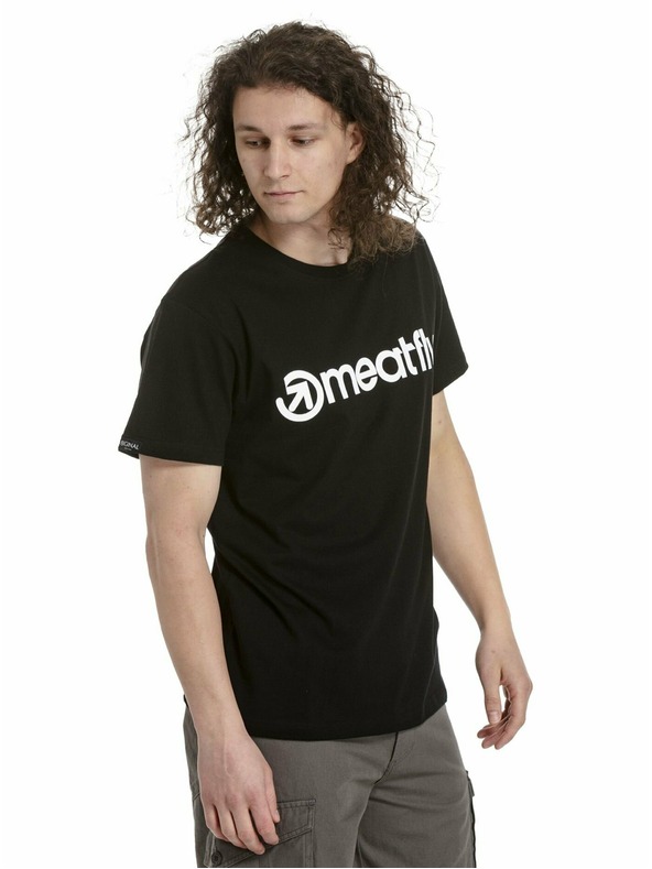 Meatfly Meatfly pachet tricouri pentru bărbați MF Logo Multipack Black/Charcoal Heather/White | Negru | Mărime