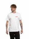 Meatfly Meatfly tricou pentru bărbați Yvans Round Globus Patch Alb