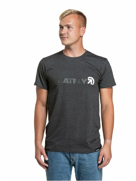 Meatfly Meatfly tricou pentru bărbați Logex Charcoal Heather | Gri | Mărime