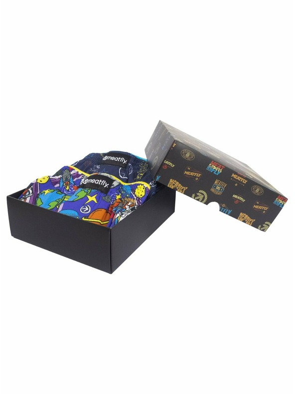 Meatfly Meatfly boxeri bărbătești Agostino Cosmo Gift Pack | Albastru | Mărime