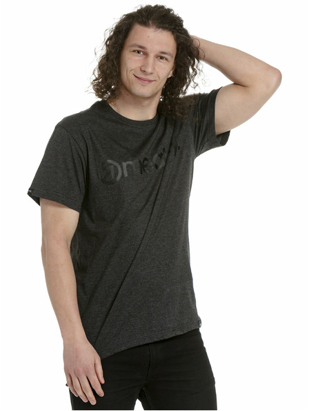 Meatfly Meatfly tricou pentru bărbați MF Logo Charcoal Heather | Gri | Mărime