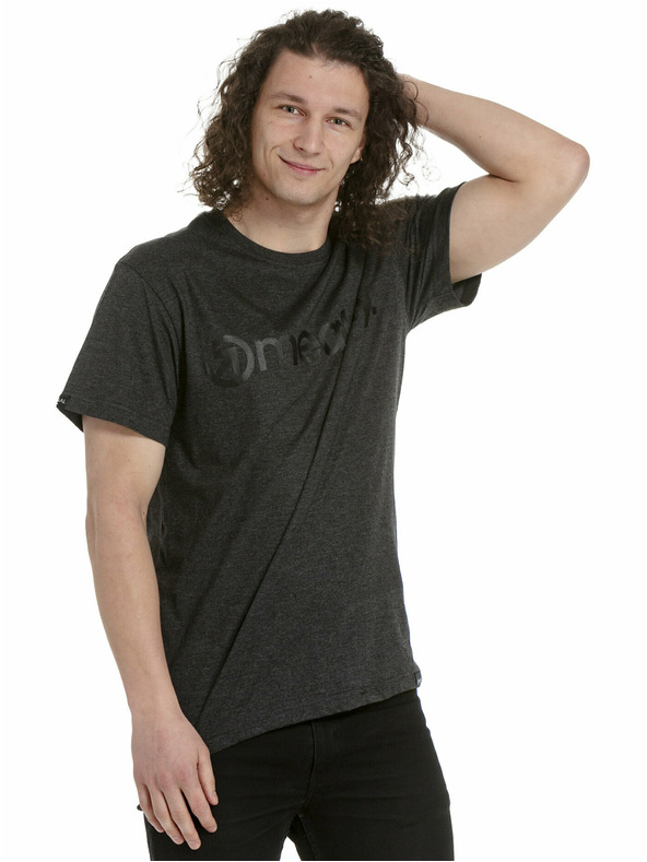 Meatfly Meatfly tricou pentru bărbați MF Logo Charcoal Heather | Gri | Mărime