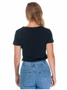 Meatfly Tricou Meatfly pentru femei Ladies MF Logo A - Black | Mărime M | 100% bumbac