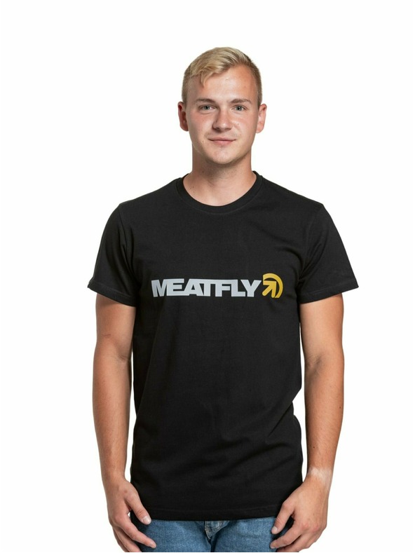 Meatfly Meatfly tricou pentru bărbați Logex Grey/Black | Gri | Mărime S | 100% bumbac